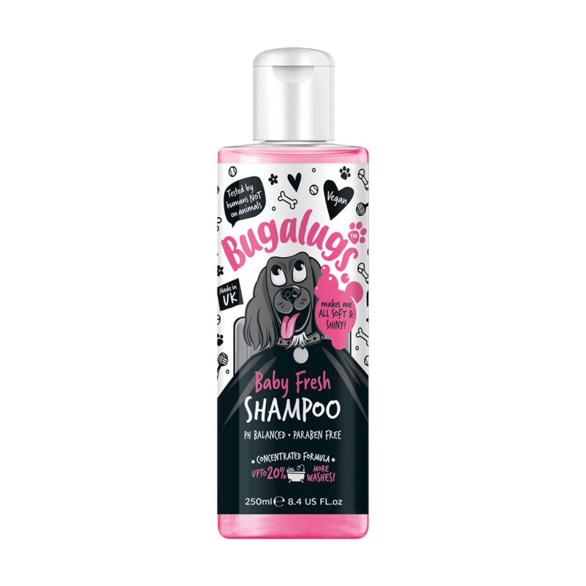 BUGALUGS Baby Fresh – Shampoing doux pour chien parfum talc – photo 1