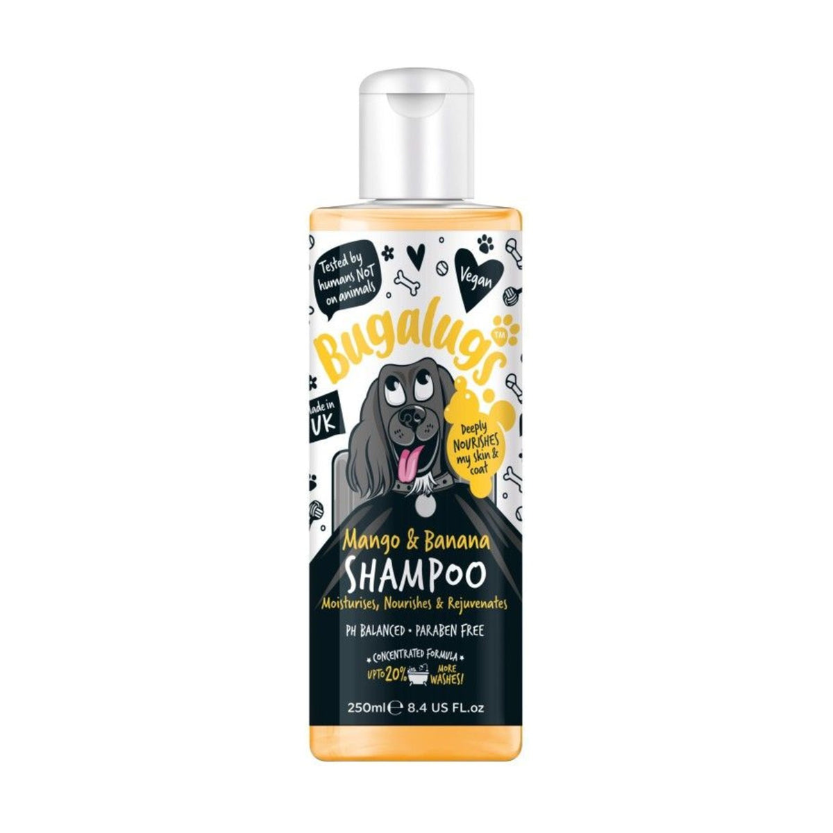 BUGALUGS Mangue & Banane – Shampoing nourrissant pour chien – photo 1