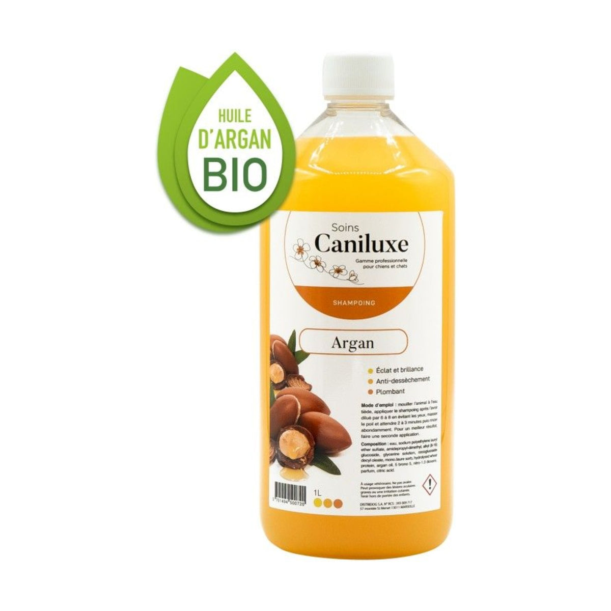 CANILUXE Argan – Shampoing éclat pour chien et chat à poil long – photo 2