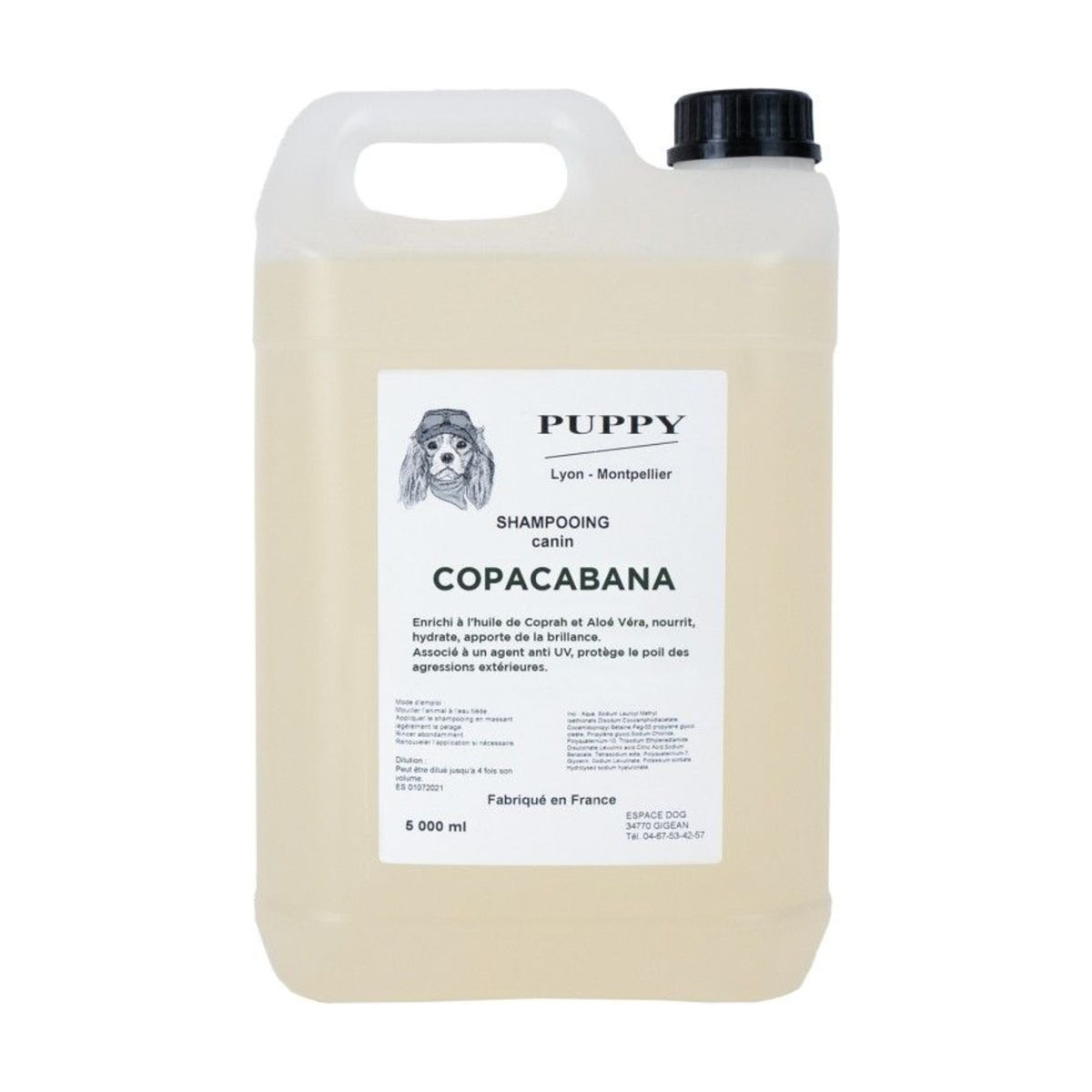 PUPPY Copacabana – Shampoing nourrissant pour chien et chat senteur coco – photo 3