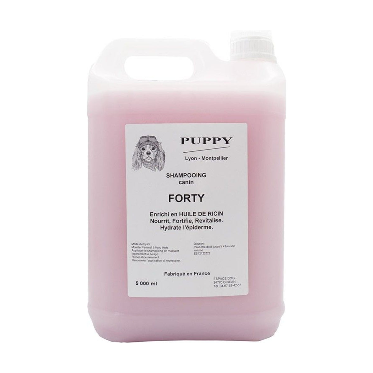 PUPPY Forty – Shampoing fortifiant pour chien et chat à l'huile de ricin – photo 3