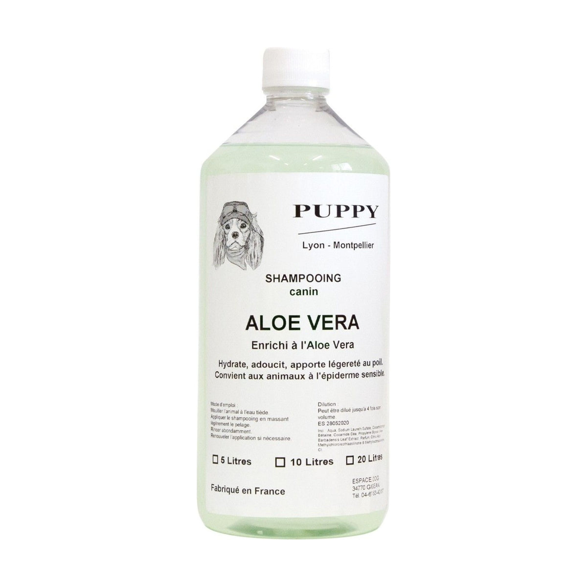 PUPPY Aloe Vera – Shampoing hydratant pour chien et chat – photo 2