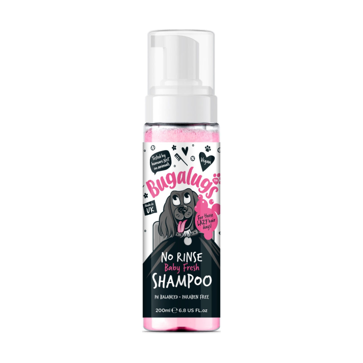 BUGALUGS Shampoing sans rinçage – Mousse nettoyante pour chien – photo 2