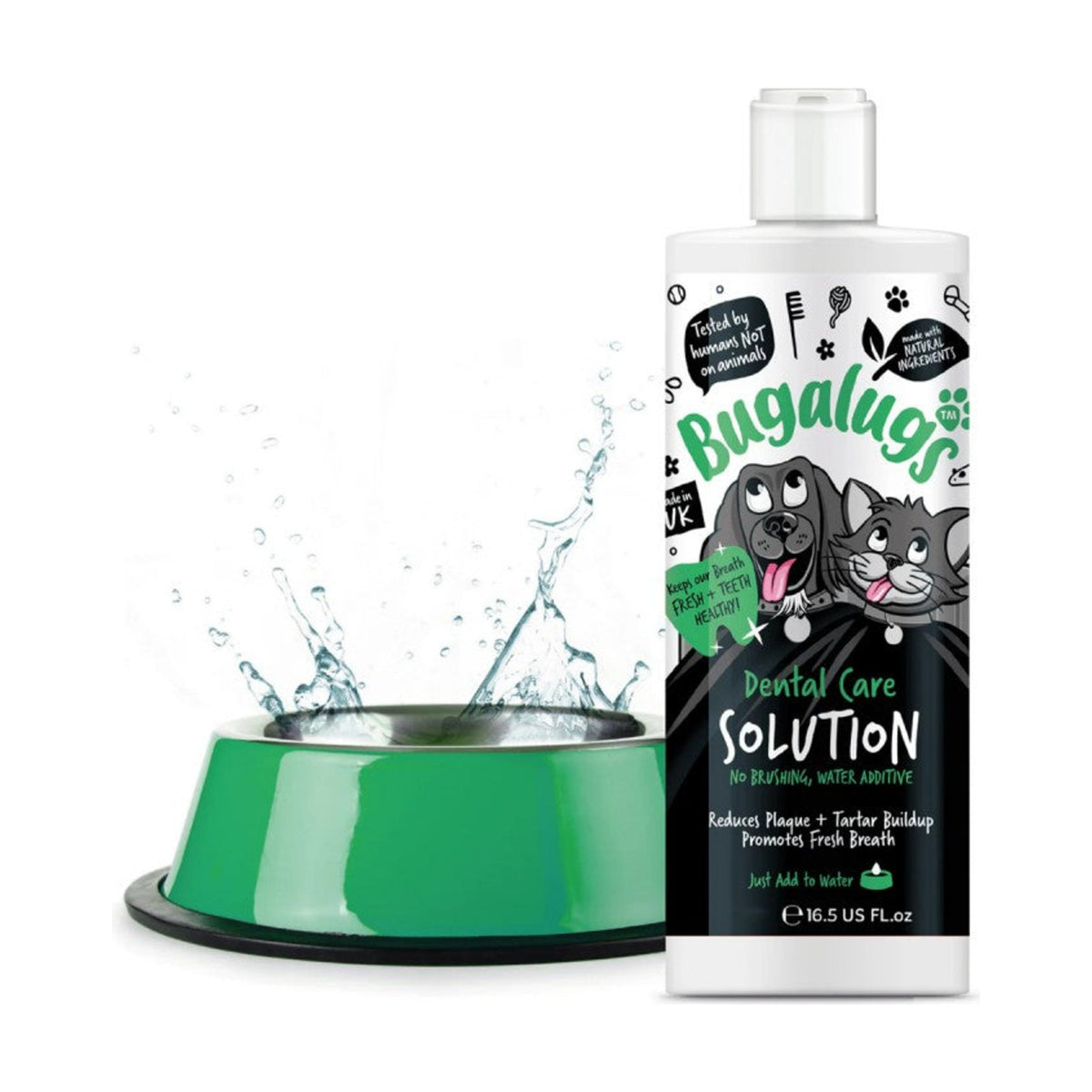 BUGALUGS Solution dentaire – Additif pour l'eau de boisson chien et chat – photo 2