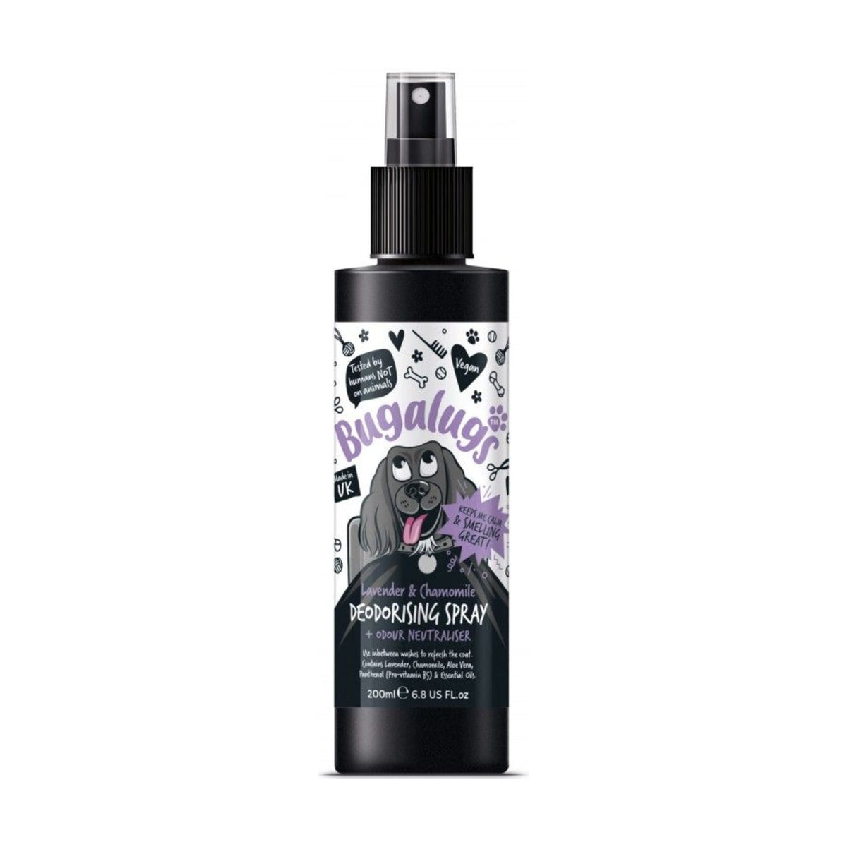 BUGALUGS Lavande & Camomille – Spray déodorant apaisant pour chien – photo 1