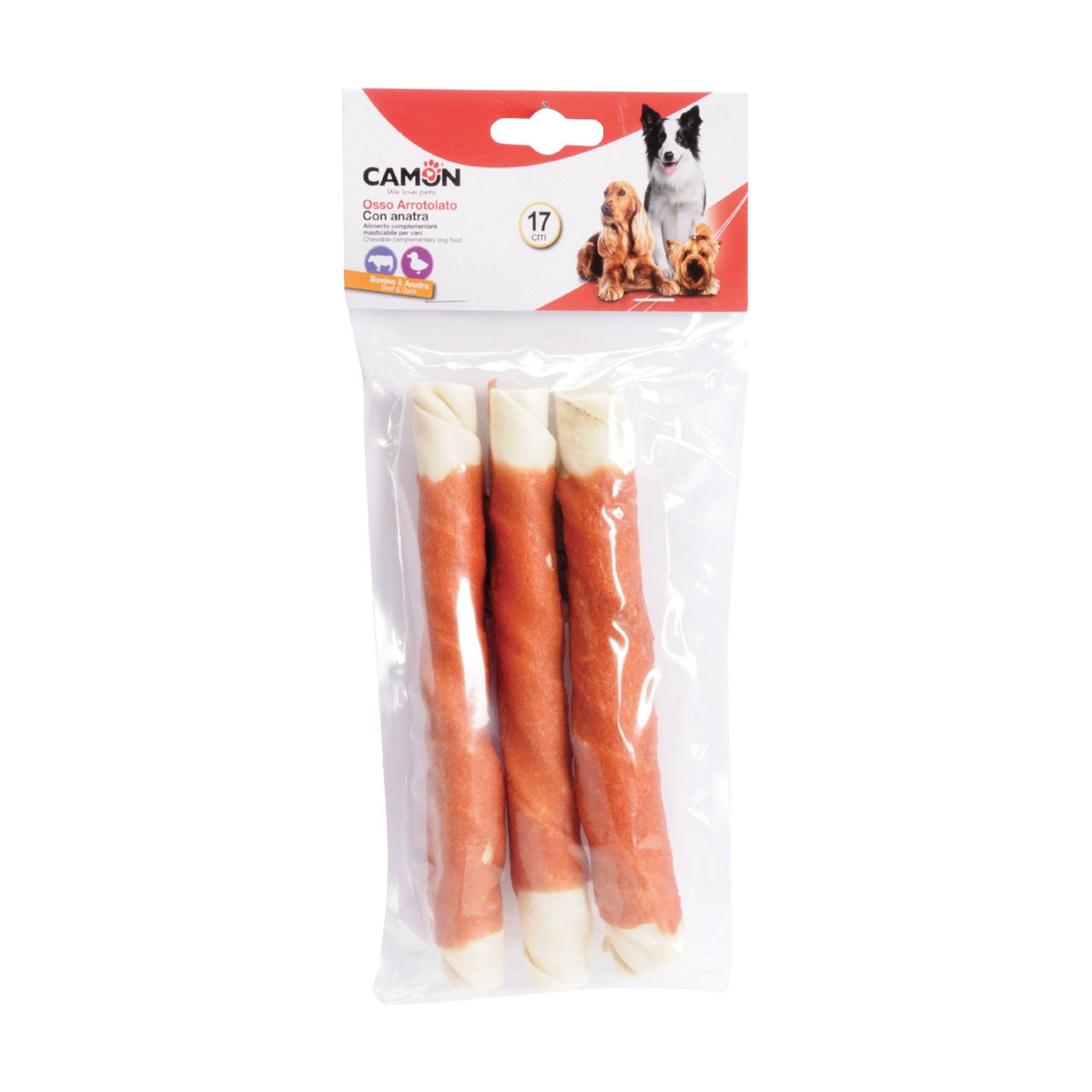 CAMON Rolls en peau bovine au canard – Friandises à mâcher pour chien – photo 3