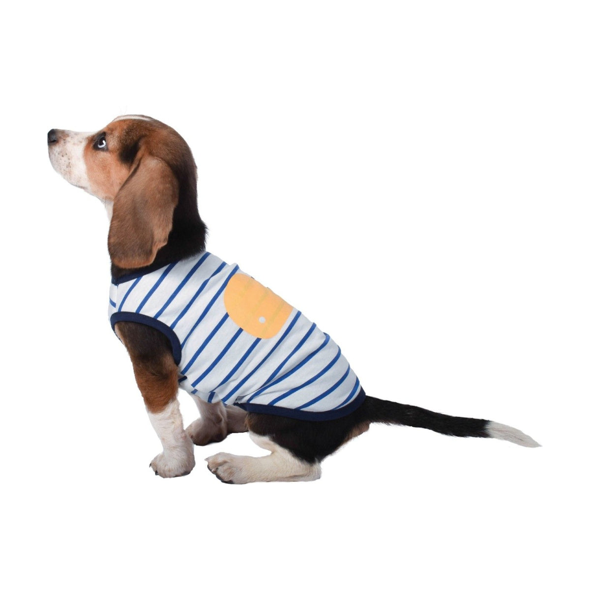 BOBBY T-shirt Ocean – T-shirt rayé motif baleine pour chien – photo 2