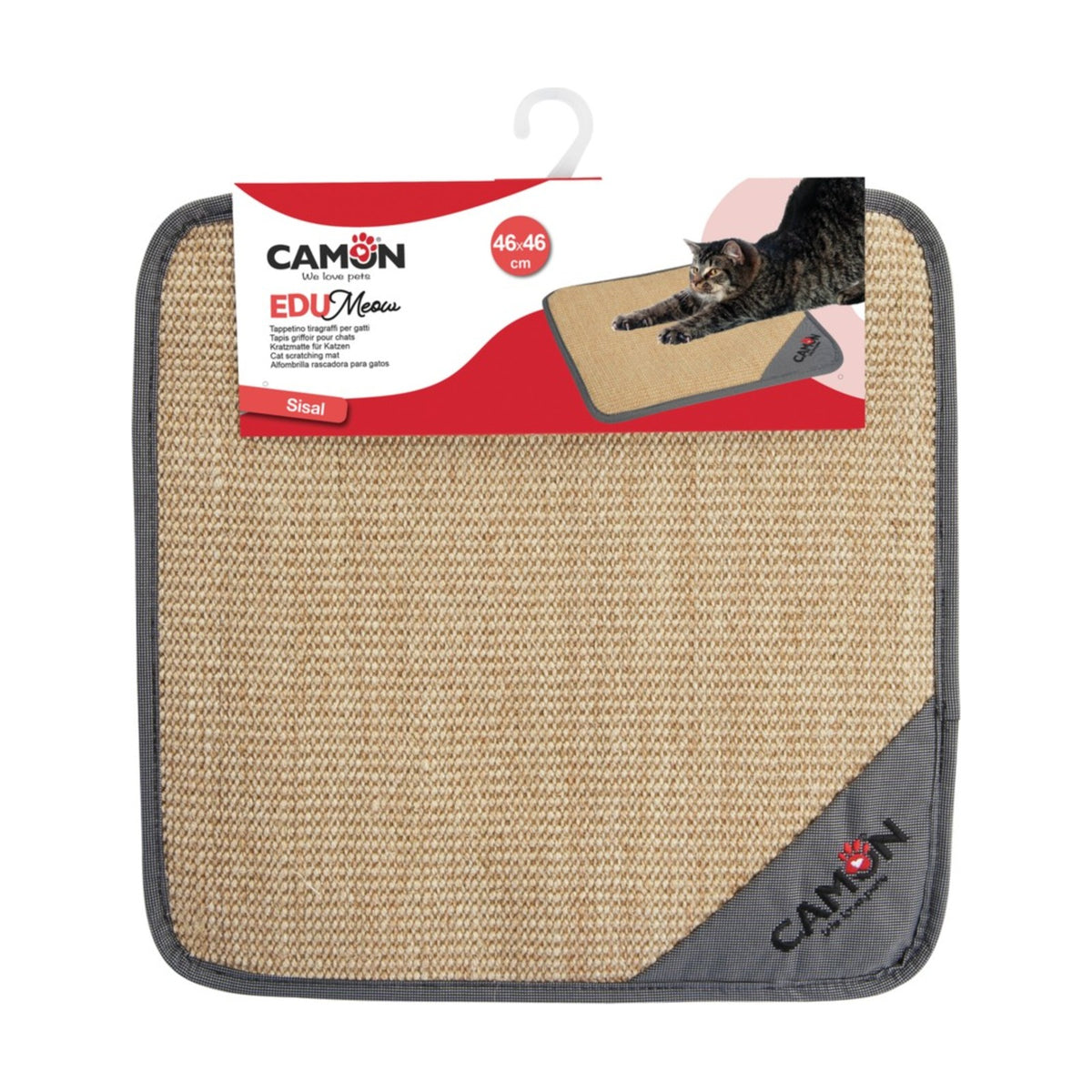 CAMON Tapis griffoir – Tapis à griffer carré pour chat – photo 2