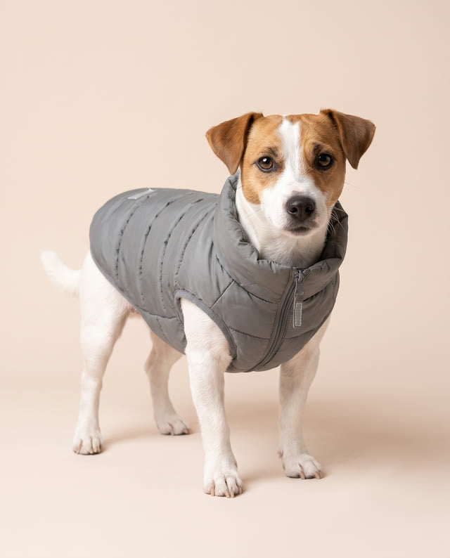 Jack Russell portant un manteau